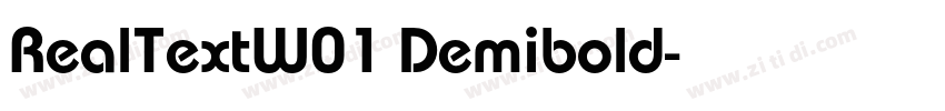 RealTextW01 Demibold字体转换